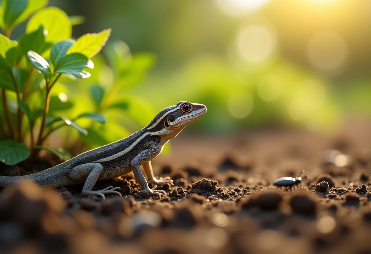 lézard jardin